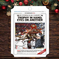 Ornament: SEC Champions Sports Section Front